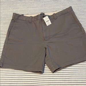 J. Crew Men's Charcoal Flat Front Shorts
